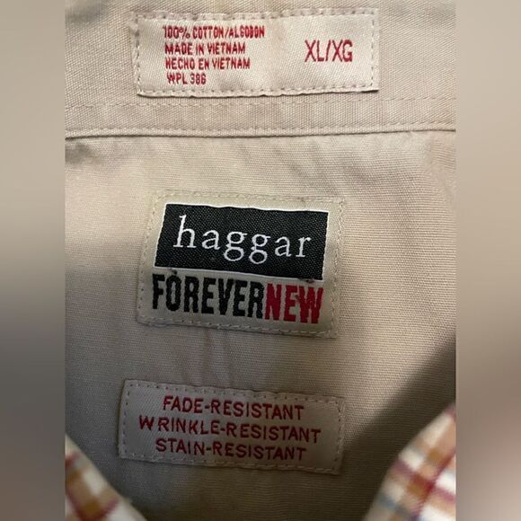 HAGGAR forever new XL button up shirt - Picture 3 of 4